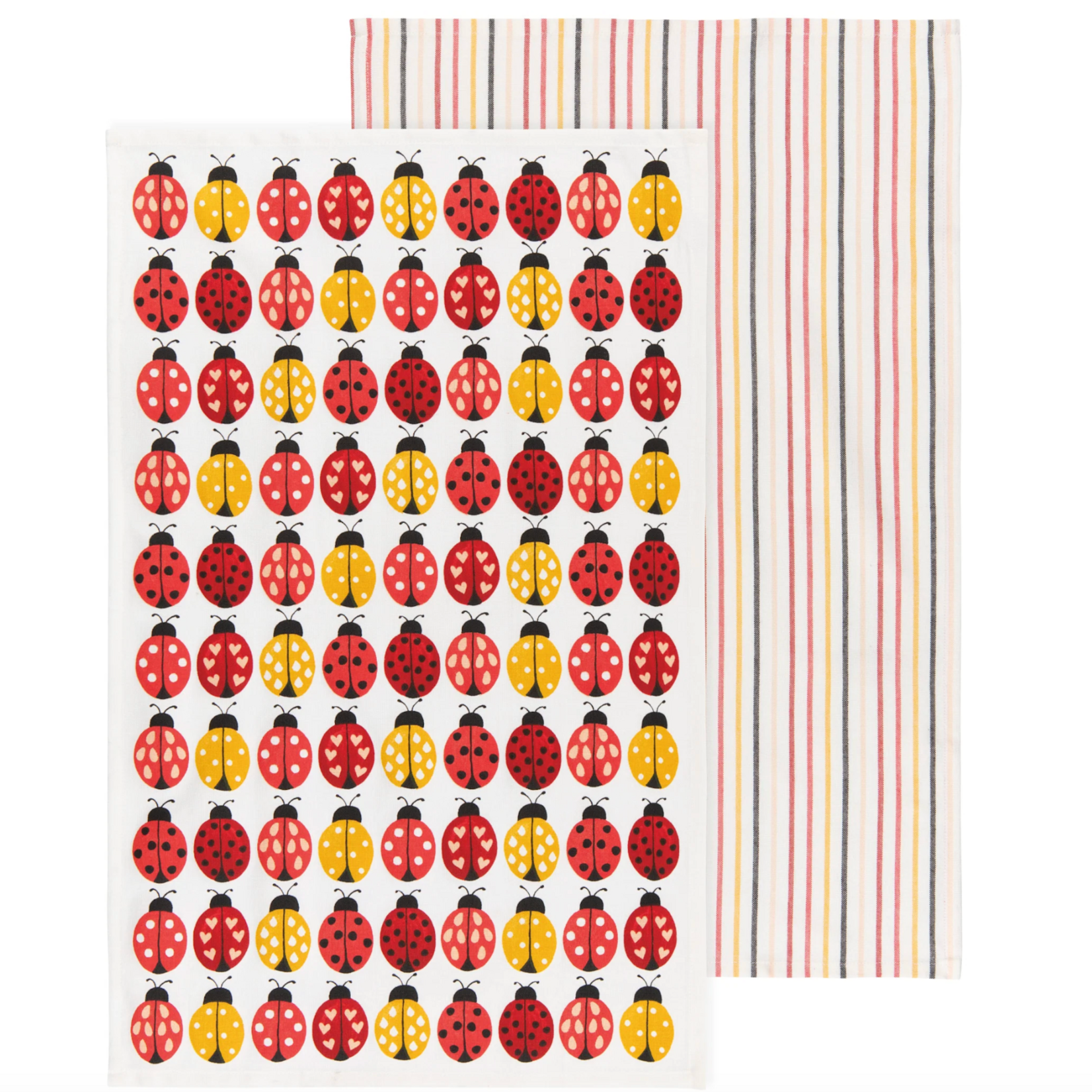 Tea Towel, Ladybug 18x28 in s/2