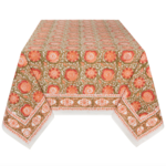 Tablecloth, Zinnia Block Print 60x90