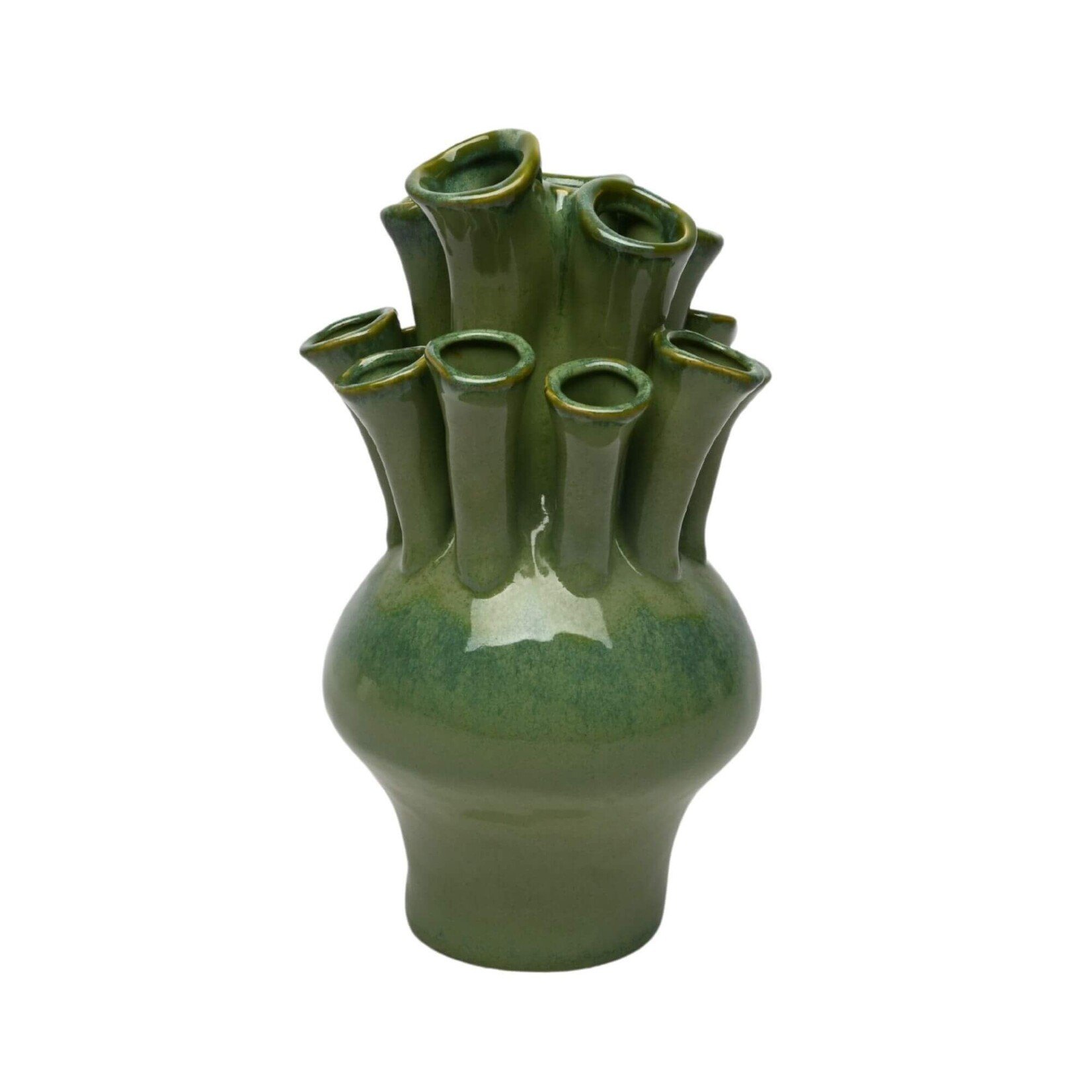 Vase, Green Tulipiere