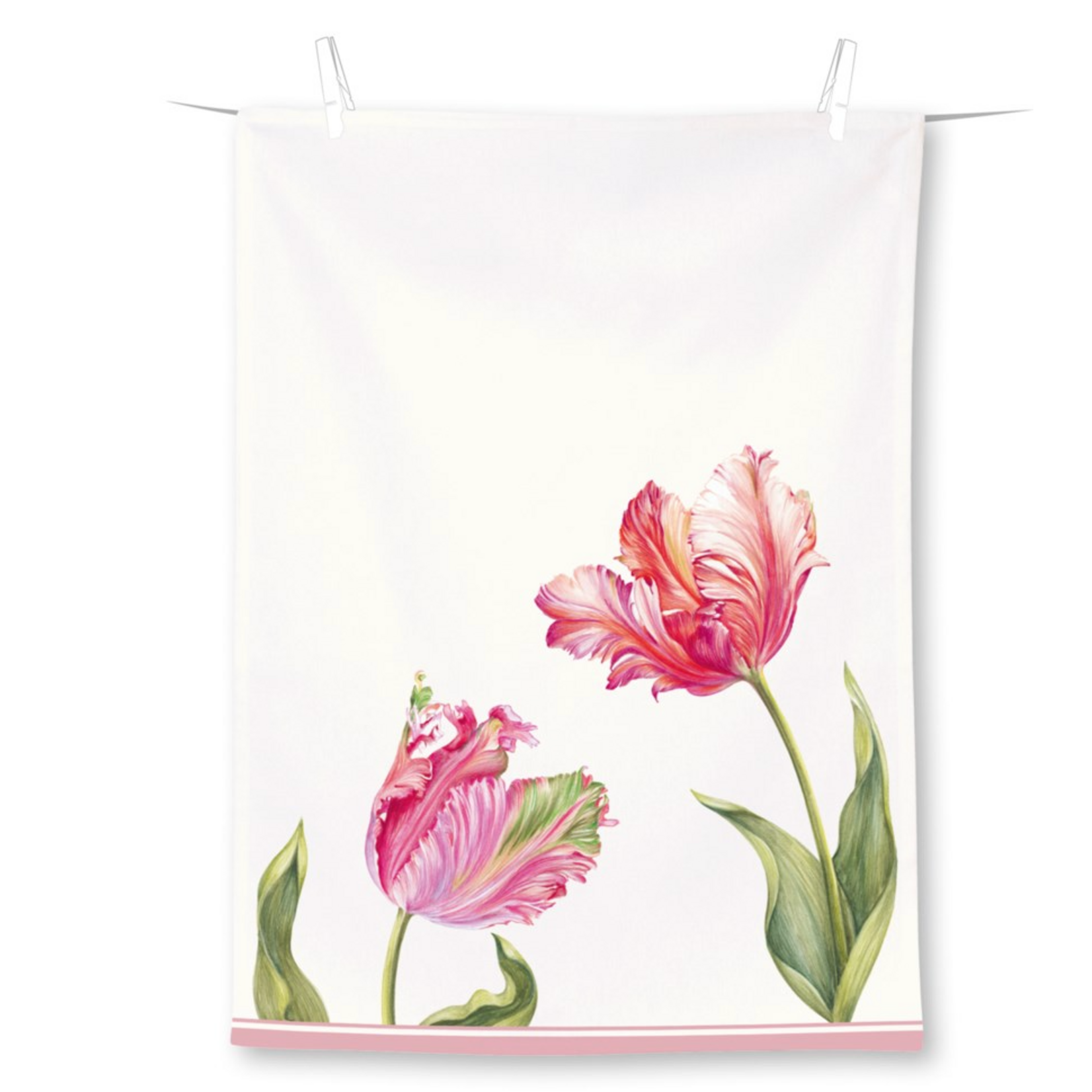 Tea Towel, Tulip Driselle Cream