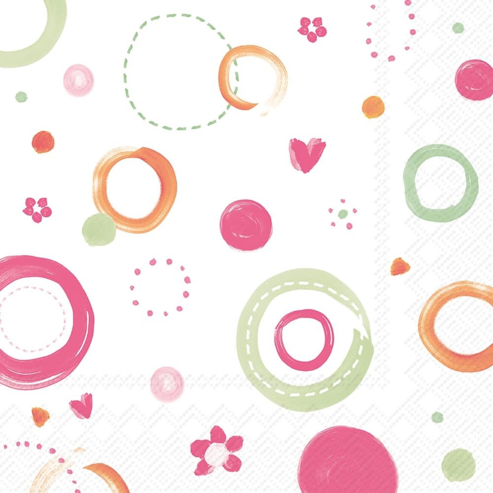 Napkin, Joyful Dots Light Rose