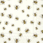 Napkin, Lovely Bees White