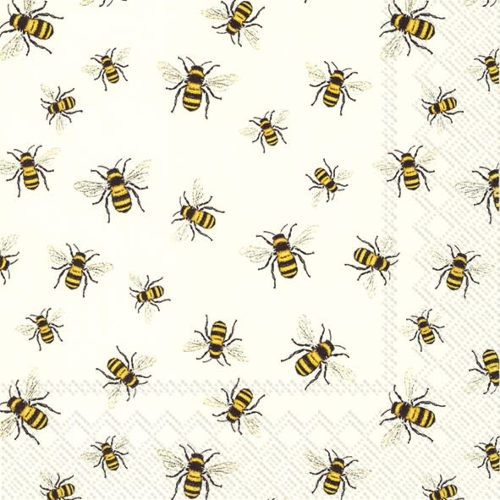 Napkin, Lovely Bees White