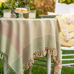 Tablecloth, Luncheon Plaid Pink/Green 54x54 AC