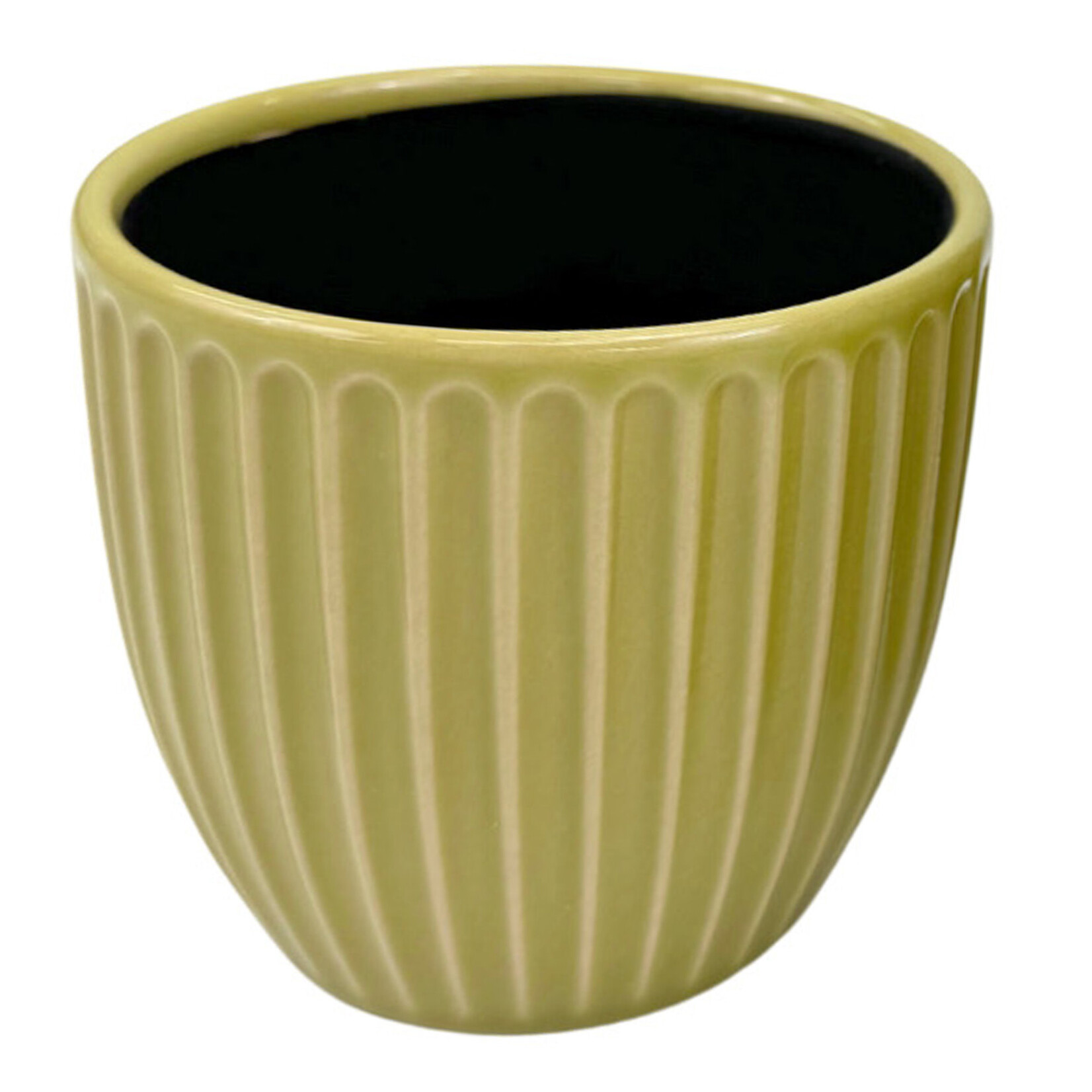 Potcover, Shae Green Ceramic 4.75 in