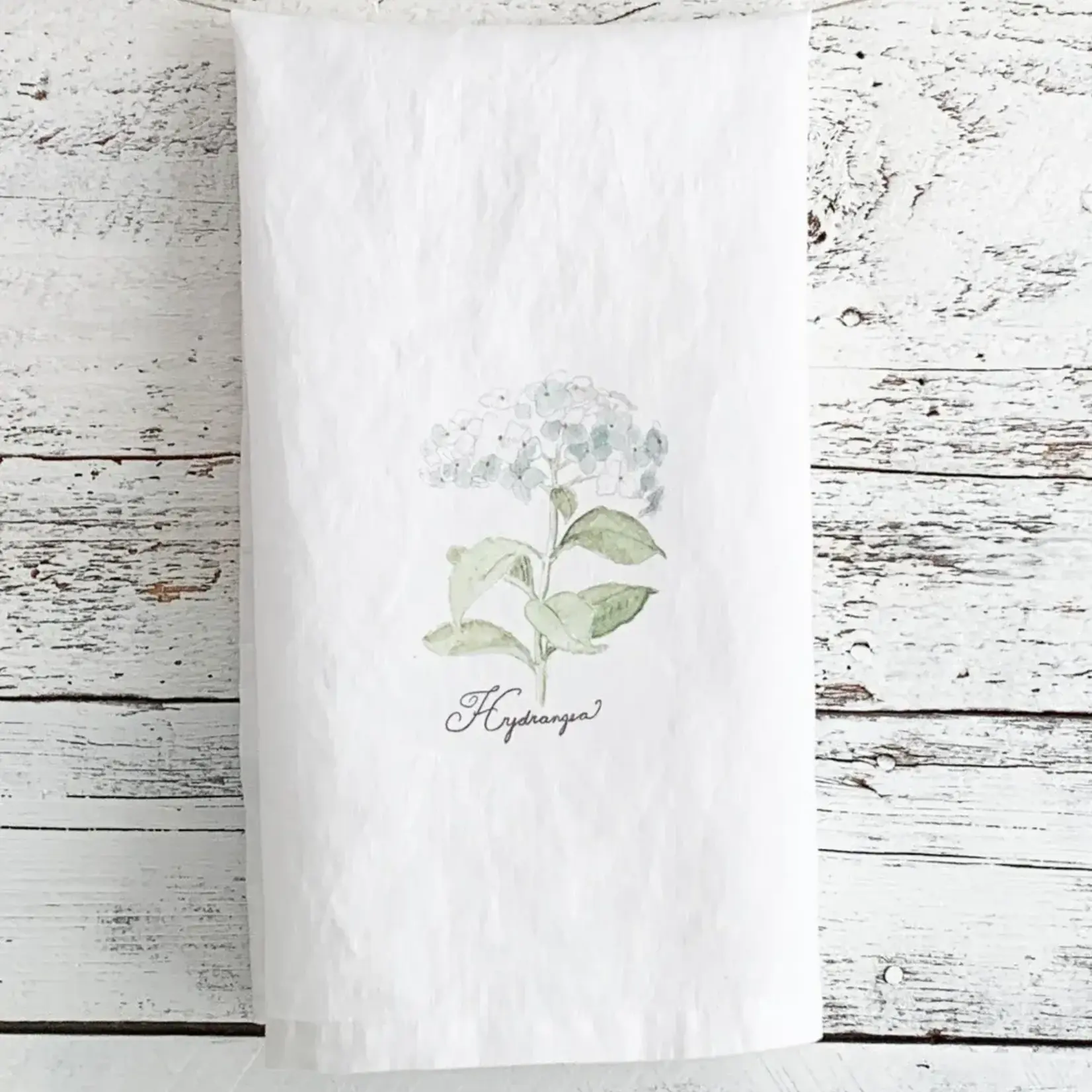 Tea Towel, Hydrangea French Linen 28 in