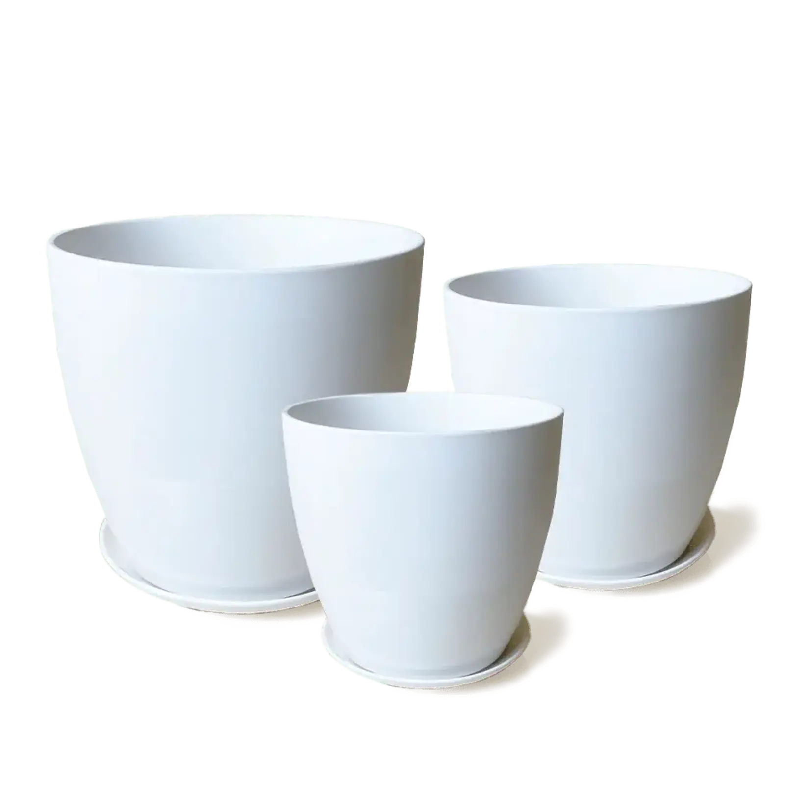 Pot, Dyad Ceramic Matte White w/s 10 in