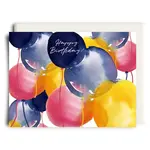 Card, Watercolour Birthday Balloons