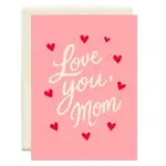 Card, Love You Mom Pink