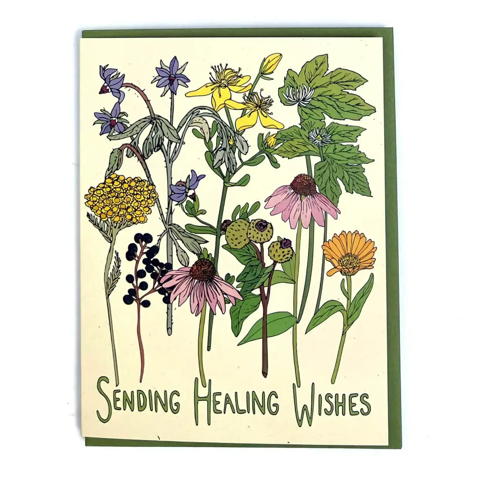 Card, Healing Wishes Flowers