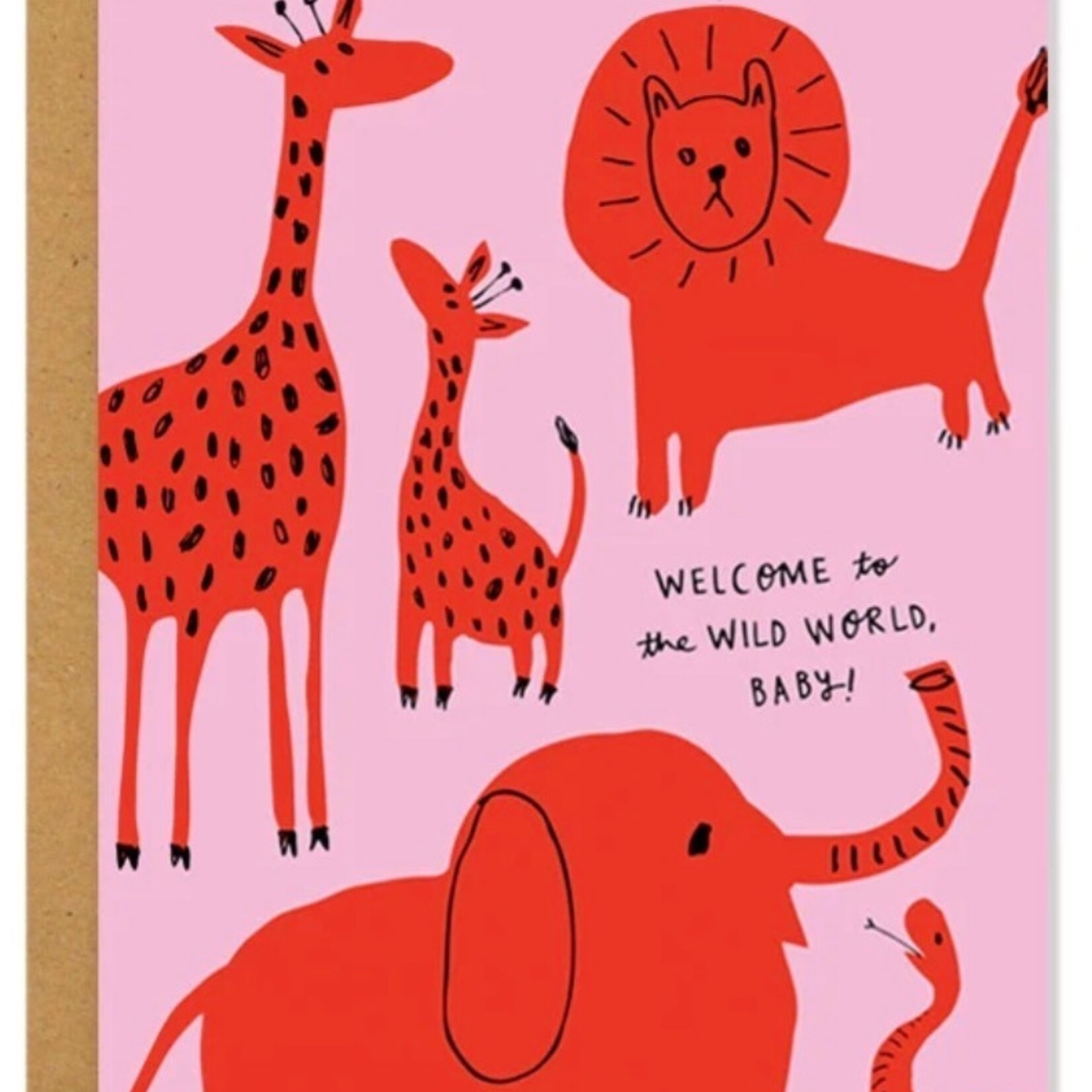 Card, Wild World New Baby