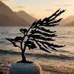 Windswept Pine in Rock