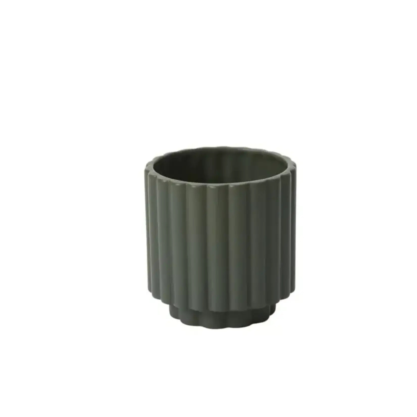Pot, Carmen Dark Green 4.5in