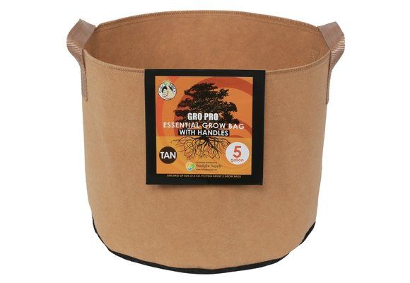 Gro pro 5 gallon fabric tan