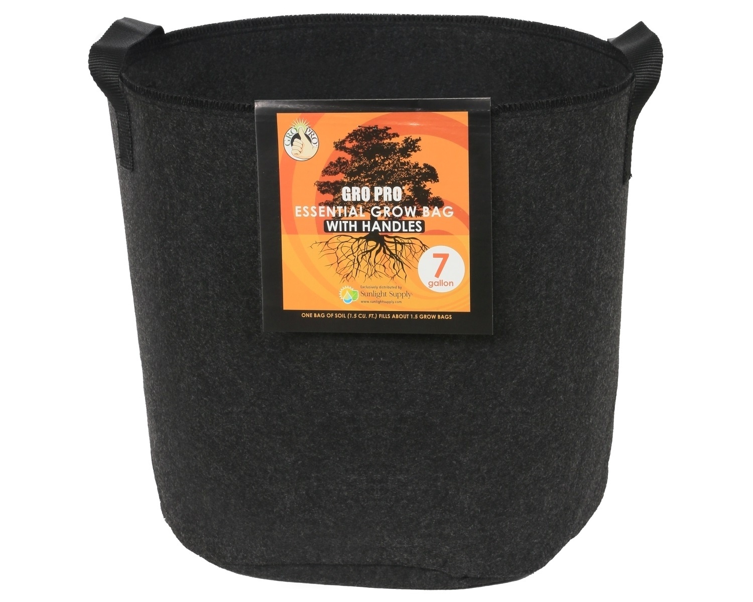 Gro pro 7 gallon fabric black