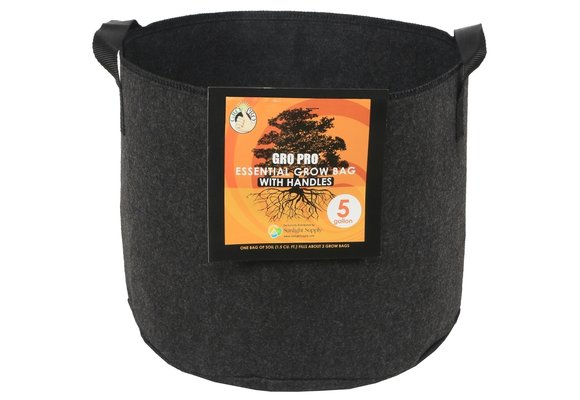 Gro pro 5 gallon fabric black