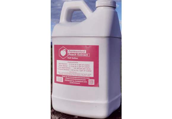 Build a soil liquid peach extract 1/2 gallon