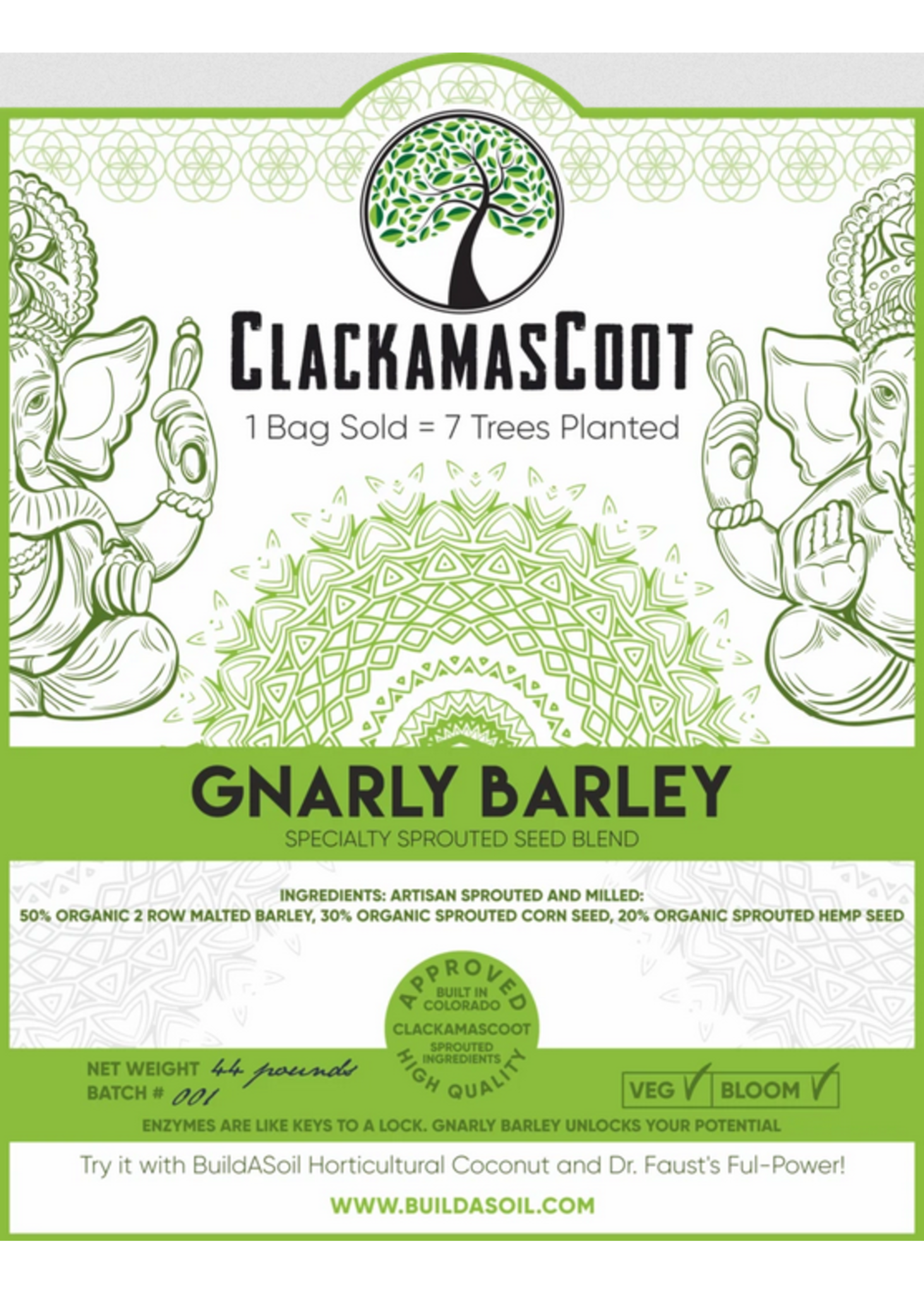 B.A.S gnarly barley 2 pounds