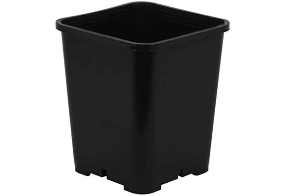 7x7 Black Square Pot