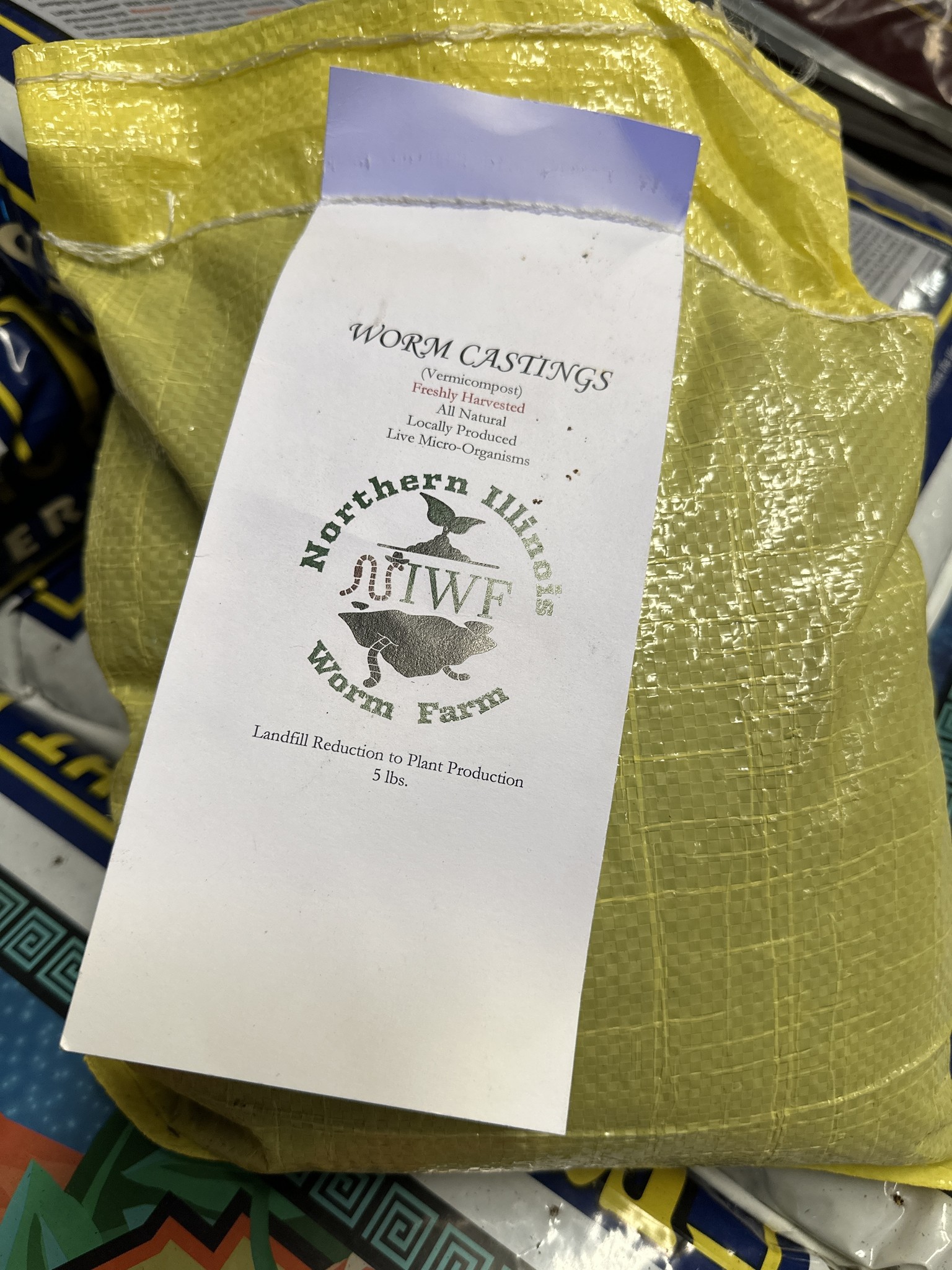 Northern Illinois worm farm castings 5lb