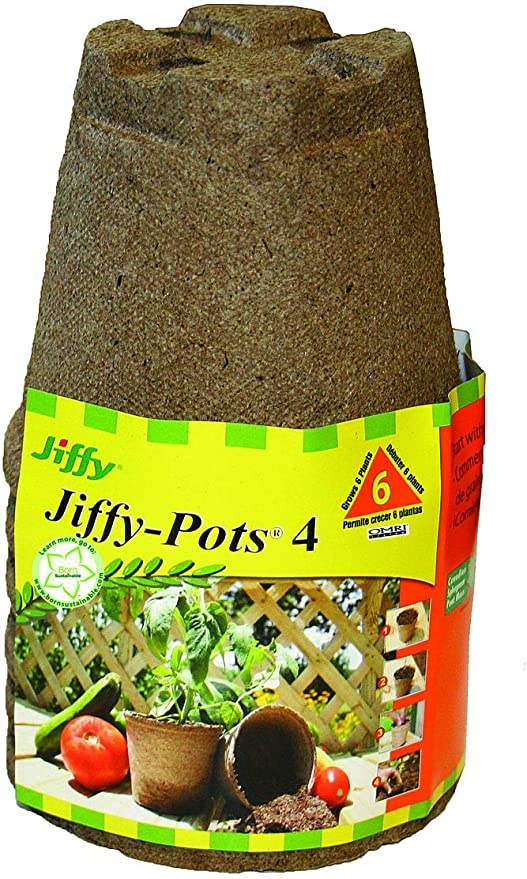 4” jiffy peat pots pack of 6