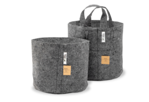 Root pouch 25 gallon grey fabric