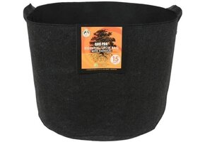 Gro pro 15 gallon fabric w/handles black