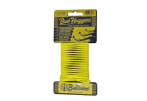 Bud trainer Bud Huggers 16 ft yellow twist tie