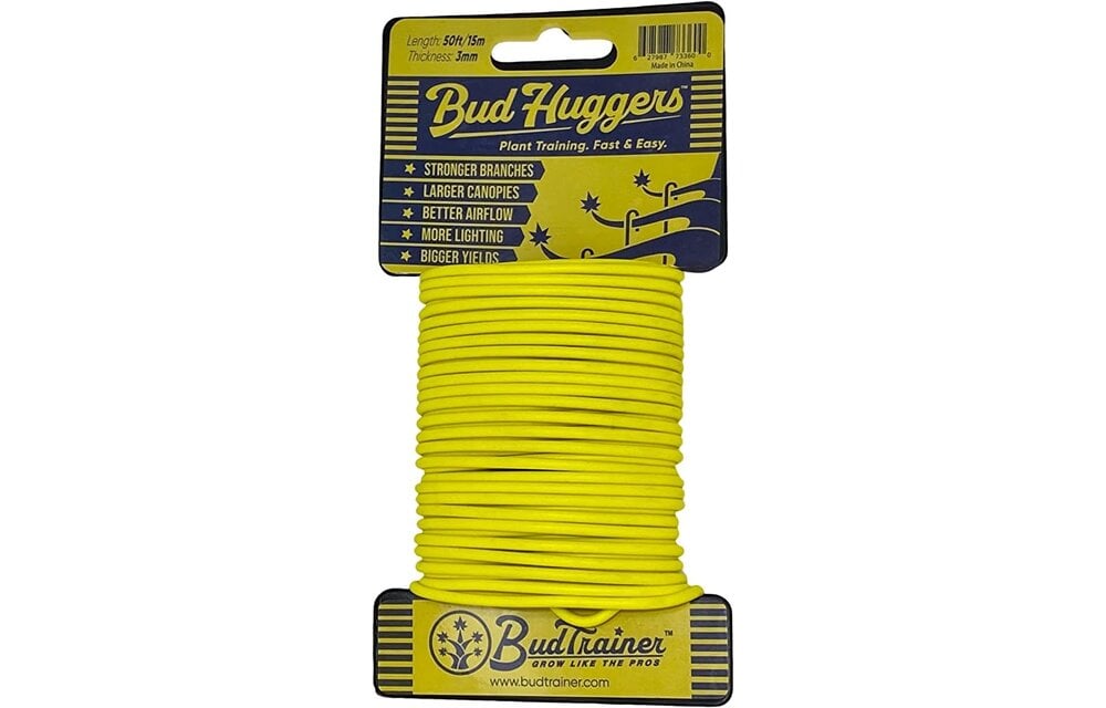 Bud trainer bud huggers 50ft yellow twist tie