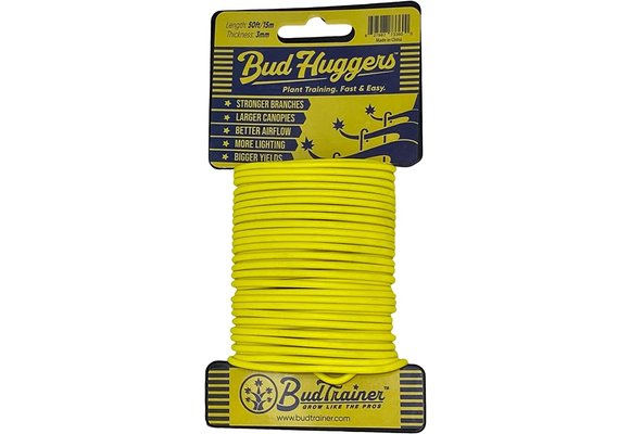 Bud trainer bud huggers 50ft yellow twist tie