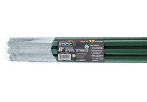 Growers edge deluxe steel stake 8’ 10 pack