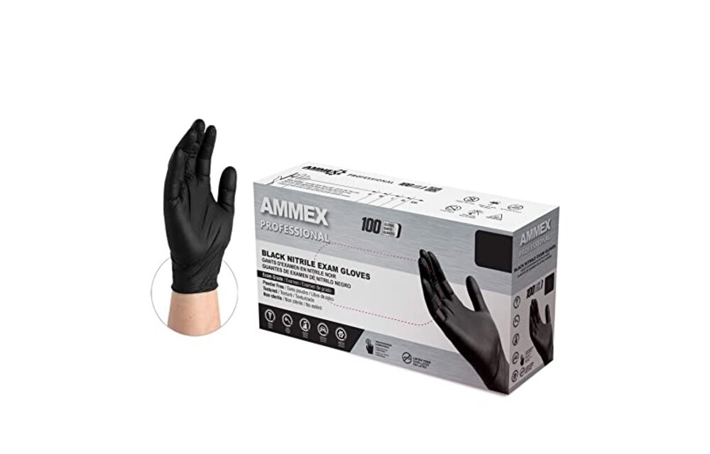 Schneider black gloves xl 100 pack