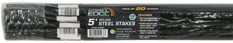 Growers edge 5’ steel stakes 20 pack