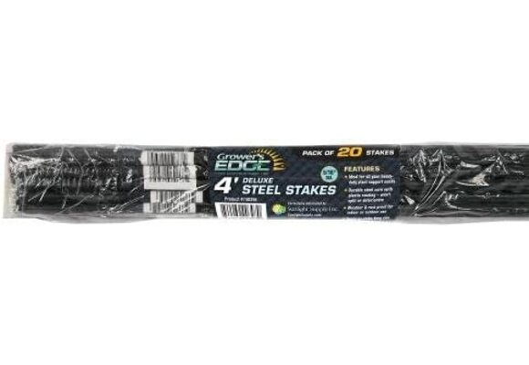 Growers edge 4’ steel stakes 20 pack