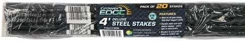 Growers edge 4’ steel stakes 20 pack