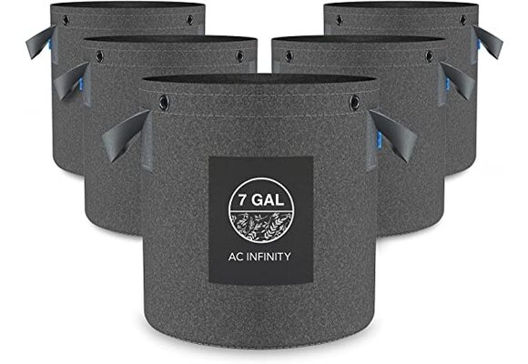 AC infinity 7 gal fabric 5pk