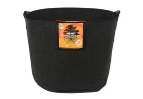 Gro pro black 20 fabric gallon with handles