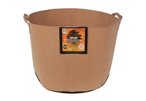 Gro pro tan 20 fabric gallon with handles