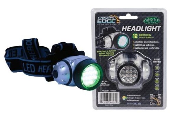 Grow 1 green led headlamp