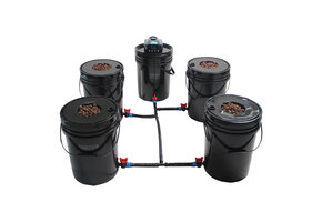 DWC complete kit 5 gallon 4 site w/reservoir