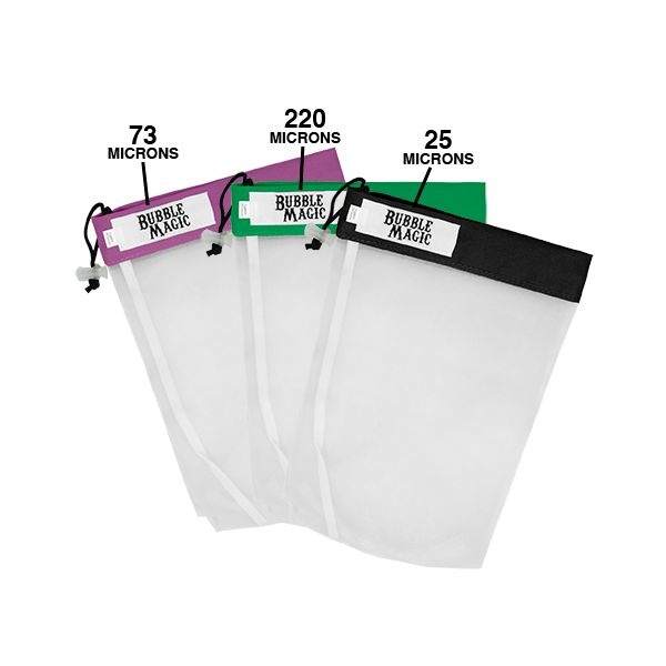 Bubble magic all mesh extraction bags 5 gallon 3 bag kit