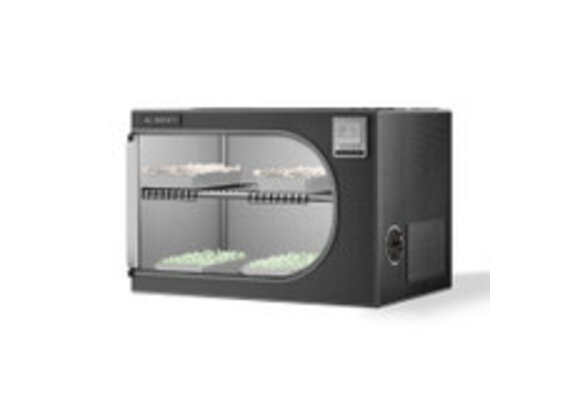 Clone tent with support bars and shelves 24x24x36