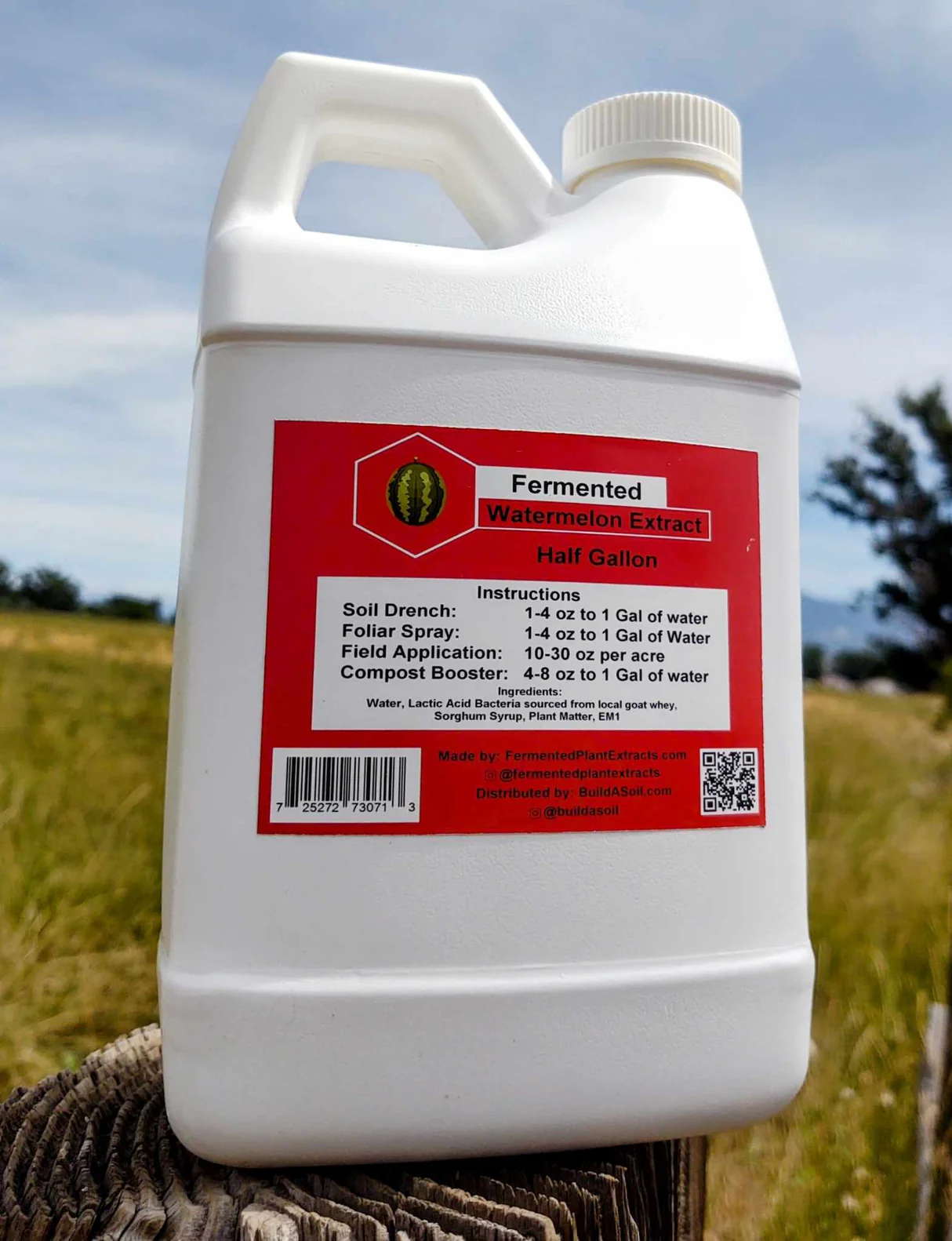 Fire ferments watermelon half gallons