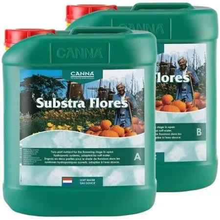 Canna Substra Flores  part A 3-0-3 & Canna Substra Flores  part B 1-3-5 (5 Liter)