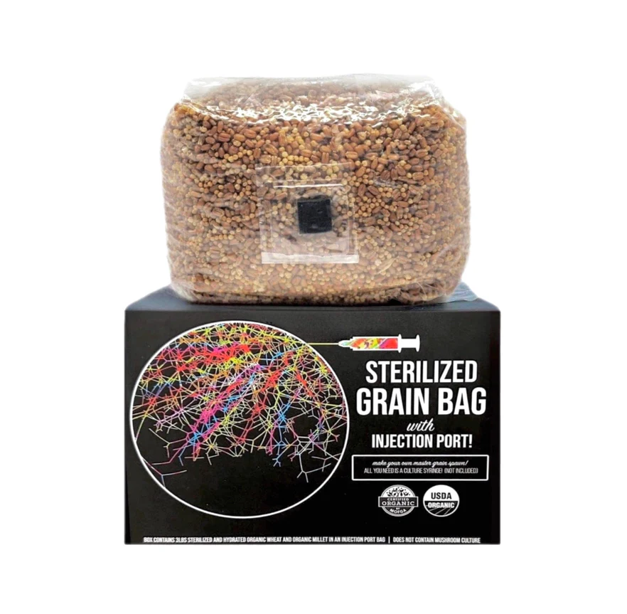 BAS growing organic sterilized grain bag 3lb
