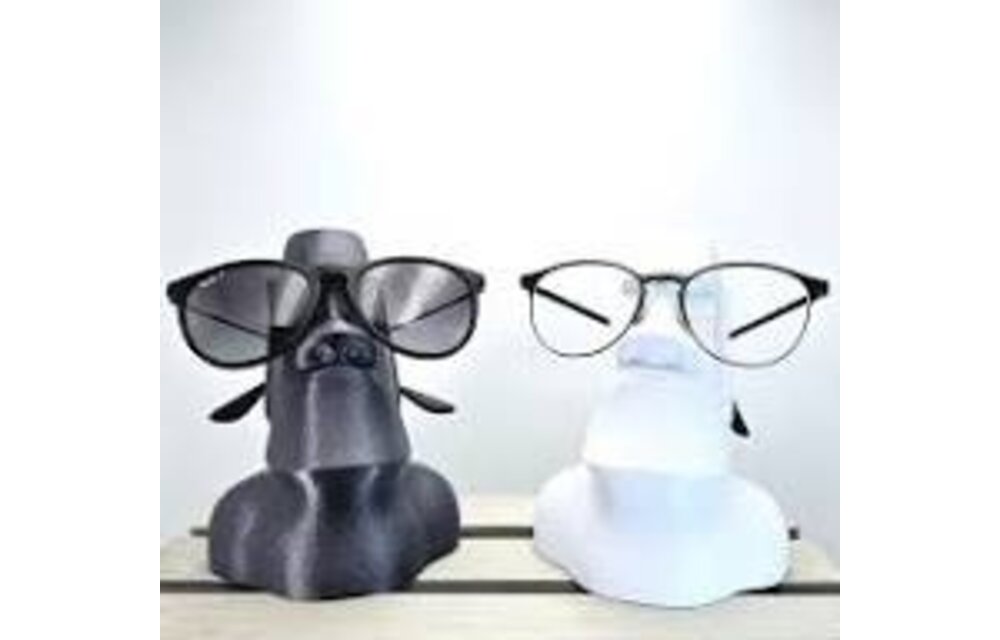 Black face glasses holder
