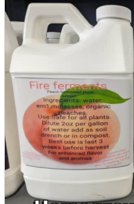 Fire ferments peach half gallons