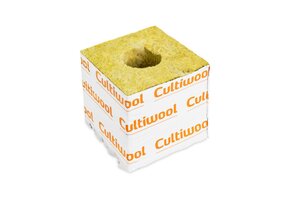 Cultiwool 4”x4”x4” rock wool blocks