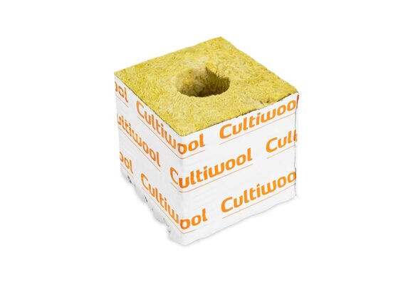 Cultiwool 4”x4”x4” rock wool blocks