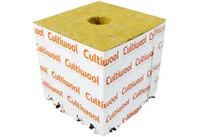 Cultiwool 6” x 6” x 6” rock wool blocks